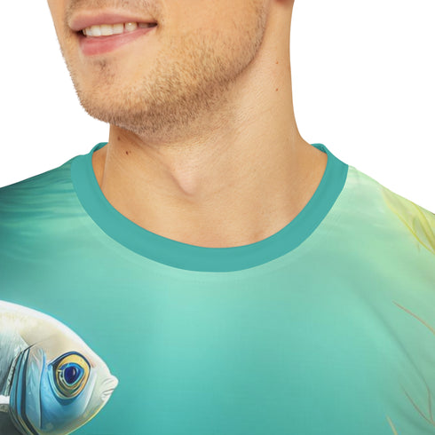 School of Fish Short Sleeve Rash Guard UPF 50+